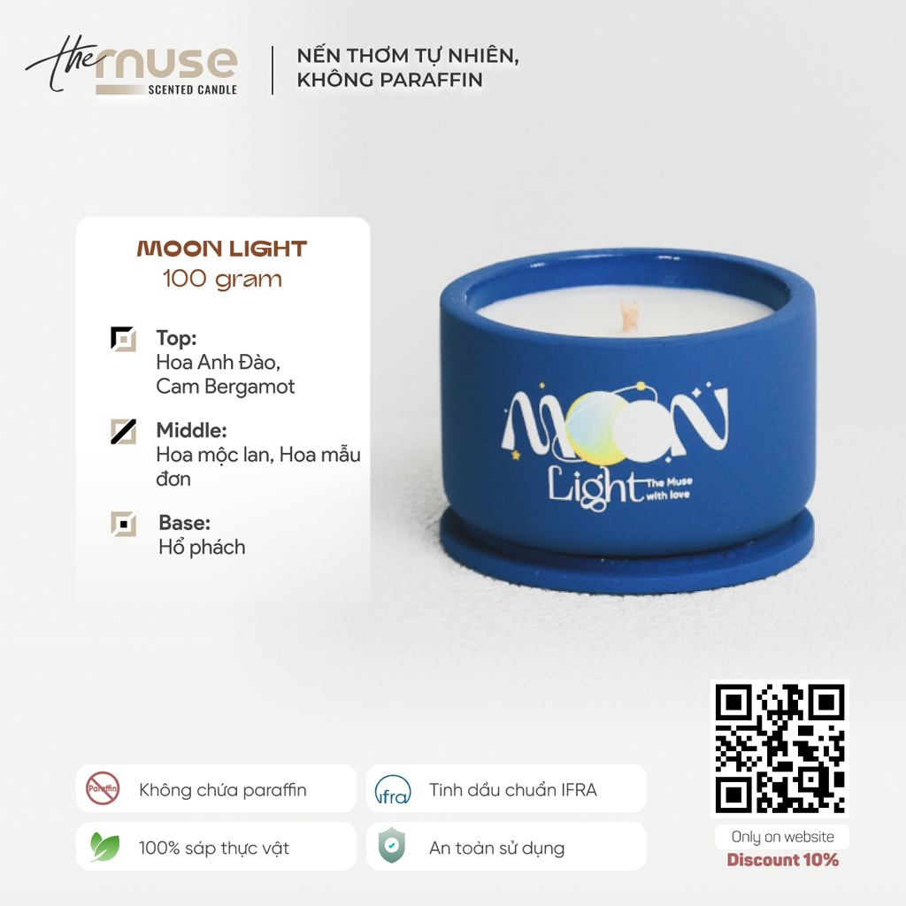 Nến thơm The Muse - Moon Light - Ánh sáng mùa lễ hội - Ảnh 3