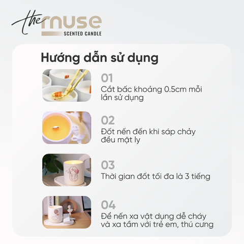 Nến thơm The Muse - Moon Light - Ánh sáng mùa lễ hội - Ảnh 4