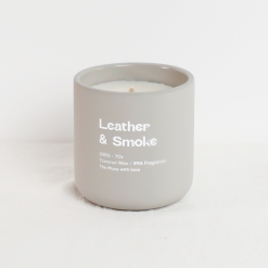 Nến thơm The Muse - Leather & Smoke - Hương Nước Hoa Nam