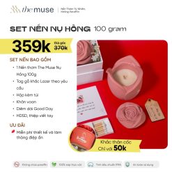 Alternative view of Set nến thơm NỤ HỒNG (ROSE BUD CANDLE) -100g