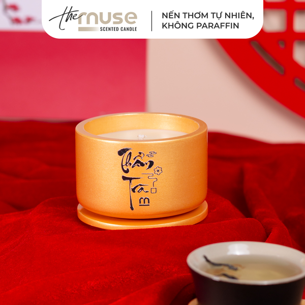 Nến thơm The Muse - Thẩm trà - Hương Trà Xanh - Ảnh 4