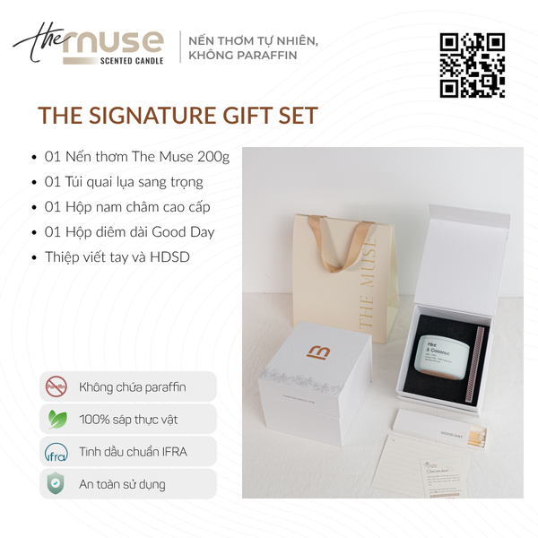 Nến thơm The Muse - Mint & Coconut - Hương Bạc Hà & Dừa - Ảnh 2